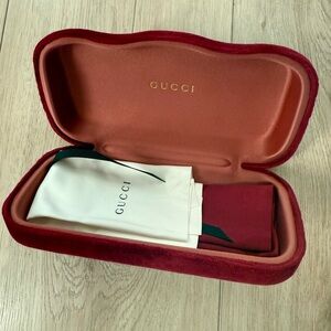 NEW! Gucci Red Sunglasses Case